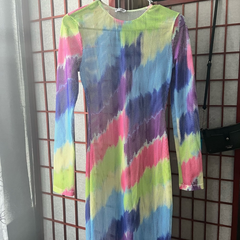 Cute multi-color beach cover up
